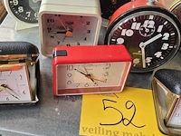 Lot 52 - lot oude wekkers ong 14 stuks - afbeelding 4 van  5