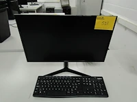 Lot 523 - computerscherm en toetsenbord - afbeelding 1 van  3