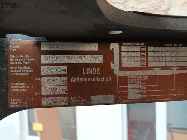 Lot 523 - elektrische heftruck linde - afbeelding 11 van  12