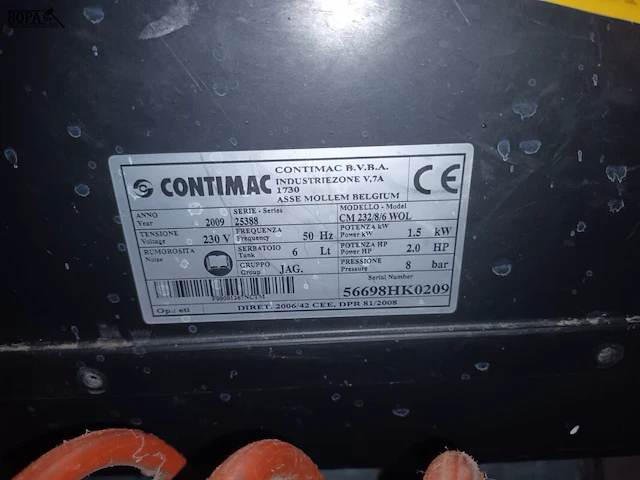 Lot 527 - compressor met kar - afbeelding 4 van  4