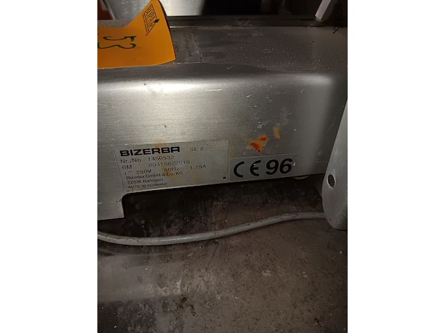 Lot 53 - bizerba vleessnijmachine - afbeelding 2 van  4