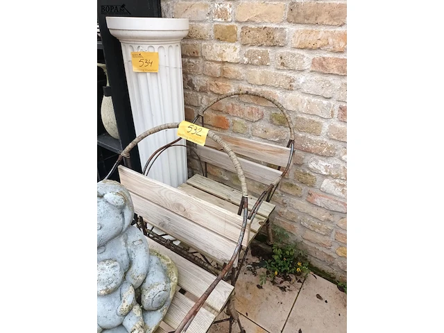 Lot 532 - tuinstoel. 2 stuks - afbeelding 3 van  4