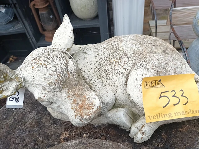 Lot 533 - tuinbeeld. 2 stuks - afbeelding 3 van  3