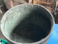 Lot 534 - laddertje, stoelen, campingtafel, ketel koper - afbeelding 3 van  8