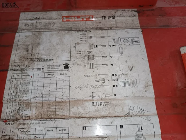 Lot 536 - klopboormachine hilti - afbeelding 3 van  4