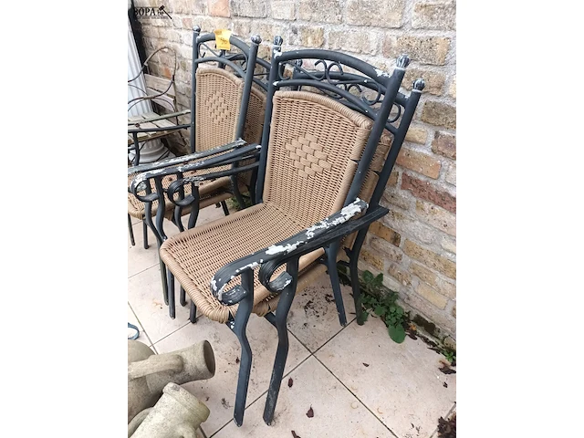 Lot 540 - tuinstoel. 4 stuks - afbeelding 3 van  4