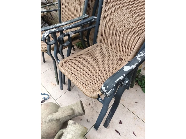 Lot 540 - tuinstoel. 4 stuks - afbeelding 4 van  4