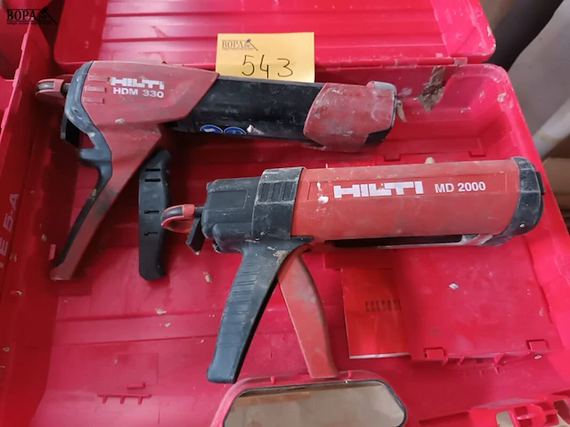 Lot 543 - morteldispenser en kitpistool hilti - afbeelding 1 van  4