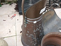 Lot 545 - koperen potten en kitten. 5 stuks - afbeelding 2 van  6