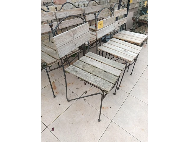 Lot 546 - tuinstoel. 6 stuks - afbeelding 2 van  5