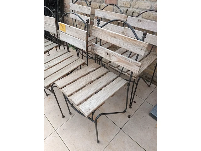 Lot 546 - tuinstoel. 6 stuks - afbeelding 4 van  5