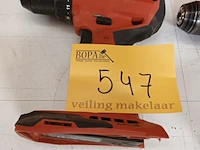 Lot 547 - accu schroefboormachine hilti - afbeelding 1 van  2