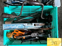 Lot 547 - bakken met divers werkmateriaal, 3 bakken - afbeelding 2 van  7