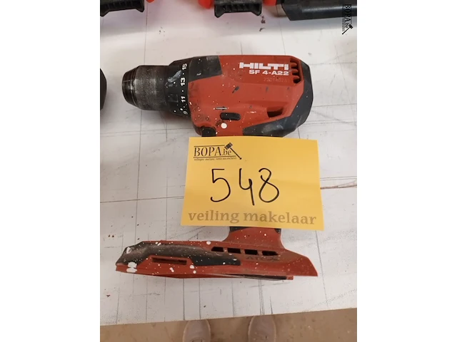 Lot 548 - accu schroefboormachine hilti - afbeelding 1 van  3