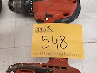 Lot 548 - accu schroefboormachine hilti - afbeelding 1 van  3