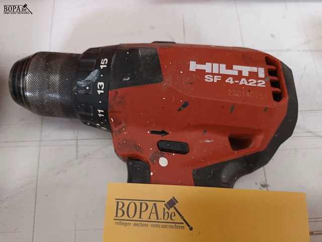 Lot 548 - accu schroefboormachine hilti - afbeelding 2 van  3