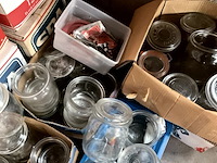 Lot 549 - lot inmaakbokalen met inmaakketel en haken en rubber dichtin - afbeelding 4 van  5