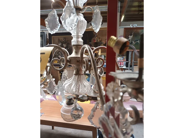 Lot 55 - kristallen luster - afbeelding 4 van  5