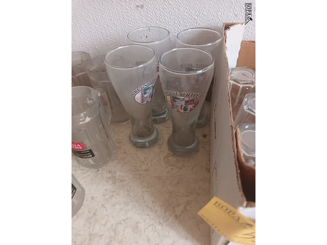 Lot 55 - oude bierglazen. 35 stuks - afbeelding 3 van  4