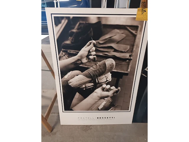 Lot 55 - reclame borden fratelli rossetti. 2 stuks - afbeelding 2 van  5