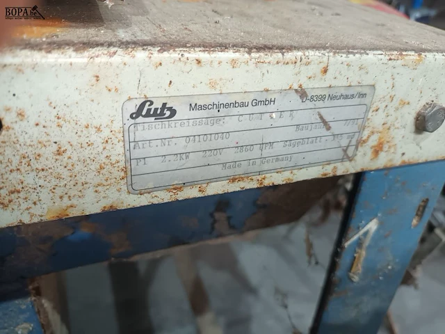 Lot 55 - zaagtafel lutz - afbeelding 3 van  3