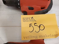 Lot 550 - accu schroefboormachine hilti - afbeelding 1 van  2