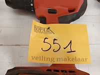 Lot 551 - accu schroefboormachine hilti - afbeelding 1 van  2