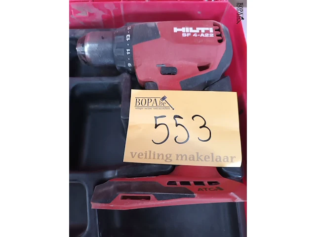 Lot 553 - accu schroefboormachine hilti - afbeelding 2 van  3