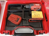 Lot 554 - accu schroefboormachine hilti - afbeelding 1 van  3
