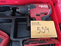 Lot 554 - accu schroefboormachine hilti - afbeelding 2 van  3