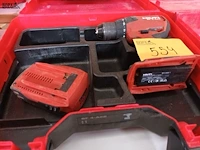 Lot 554 - accu schroefboormachine hilti - afbeelding 3 van  3