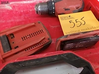 Lot 555 - accu schroefboormachine hilti - afbeelding 2 van  3