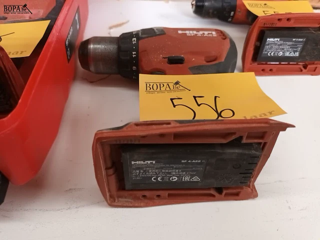 Lot 556 - accu schroefboormachine hilti - afbeelding 2 van  2