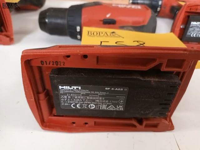 Lot 558 - accu schroefboormachine hilti - afbeelding 2 van  2