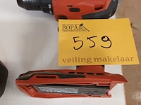 Lot 559 - accu schroefboormachine hilti - afbeelding 1 van  2