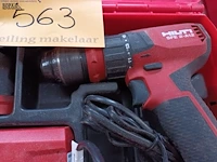 Lot 563 - accu schroefboormachine hilti - afbeelding 4 van  4