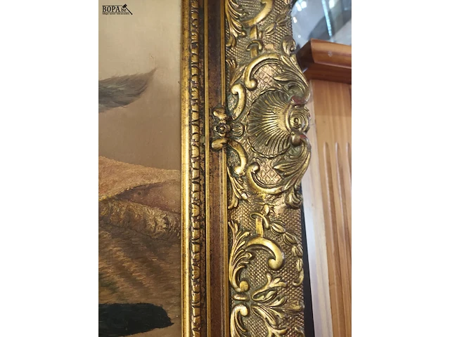 Lot 566 - schilderij met poezen - afbeelding 6 van  6