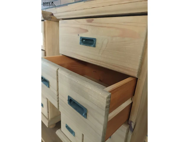 Lot 570 - houten ladekast. 2 stuks - afbeelding 4 van  5