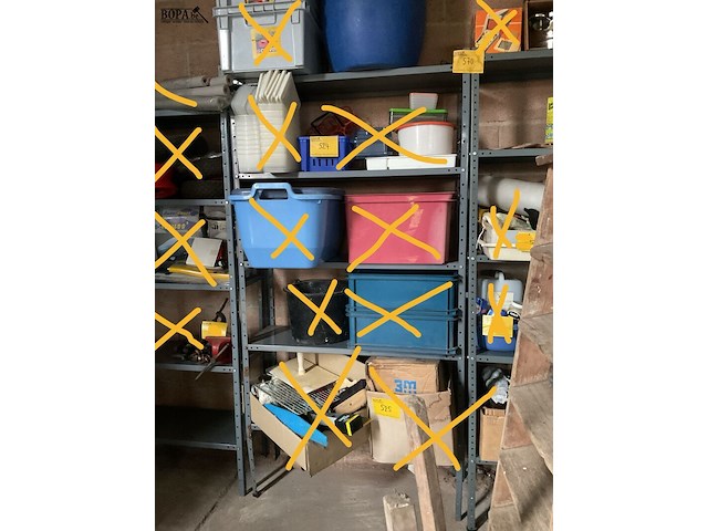 Lot 570 - ijzeren meccanorekken, 4 stuks - afbeelding 2 van  4