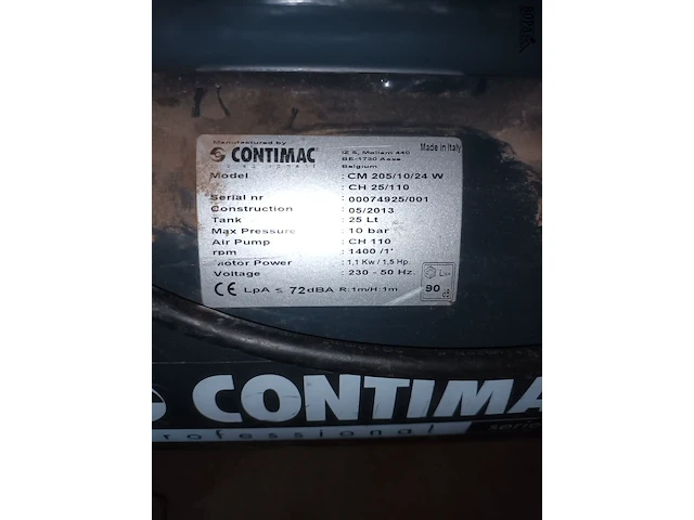 Lot 579 - compressor contimac - afbeelding 4 van  4