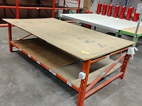 Lot 58 - stelling werktafel - afbeelding 1 van  3