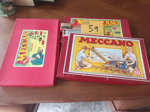 Lot 59 - meccano en mondharmonica. 5 stuks - afbeelding 1 van  5
