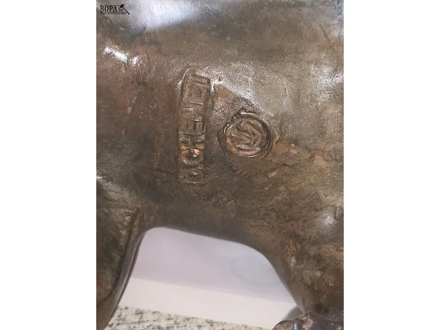 Lot 6 - bronzen beer pierre chenet - afbeelding 4 van  4