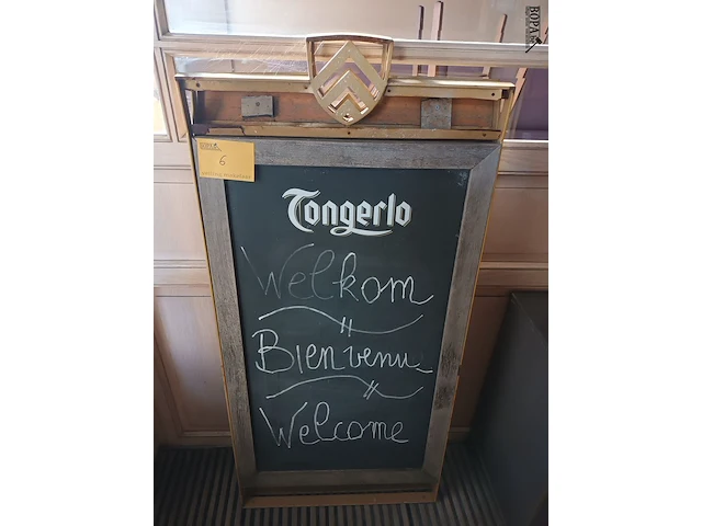 Lot 6 - dubbelzijdig stoepbord tongerlo - afbeelding 1 van  3