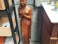 Lot 6 - gesculpteerd beeld thaise vrouw - afbeelding 2 van  6