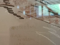 Lot 6 - kader met tekening van amsterdam - afbeelding 2 van  3