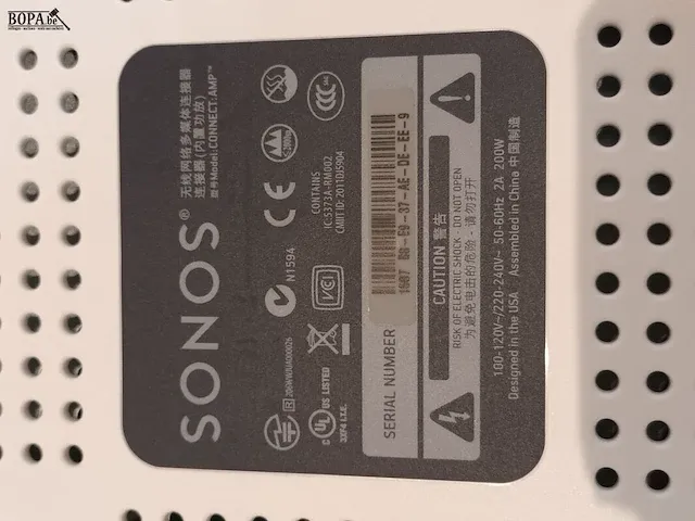 Lot 6 - sonos model connect amp - afbeelding 3 van  4