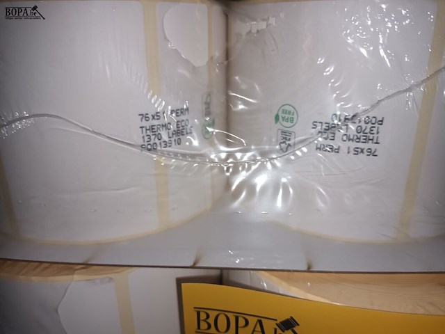 Lot 6 - thermo etiketten op rol. 14 stuks - afbeelding 2 van  3