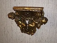Lot 6 - vergulde spiegel met console - afbeelding 2 van  3