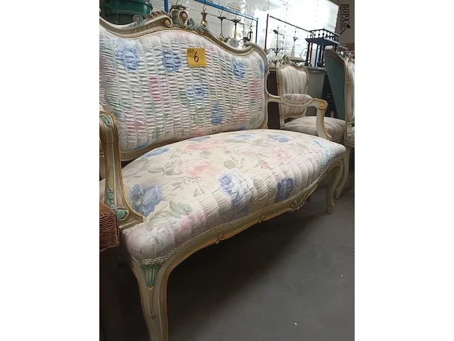 Lot 6 - zetel louis xv - afbeelding 2 van  4